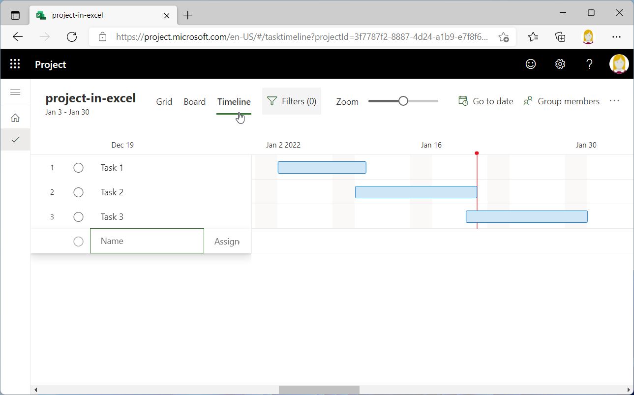 Excel-Datei in Planner Premium importieren