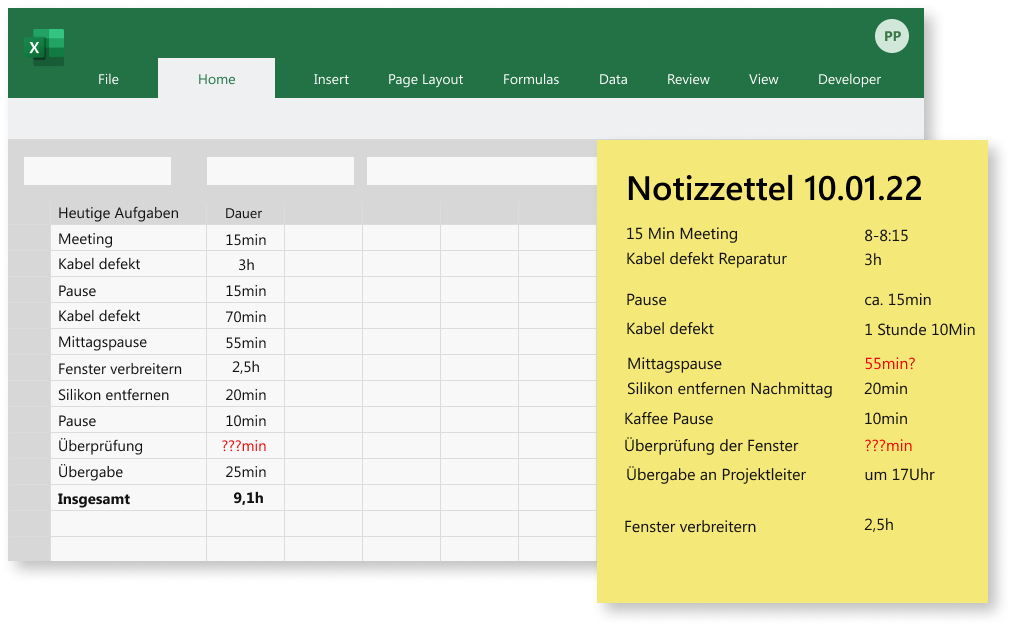 Calculating working hours in Excel